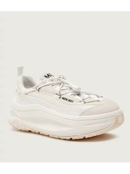 Moon Boot Sneakers MB XLACE cu adaos de piele alb