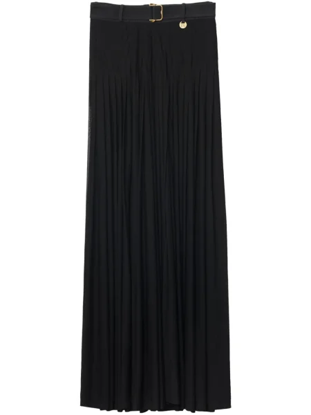 Maksi spódnica plisowana Burberry czarna