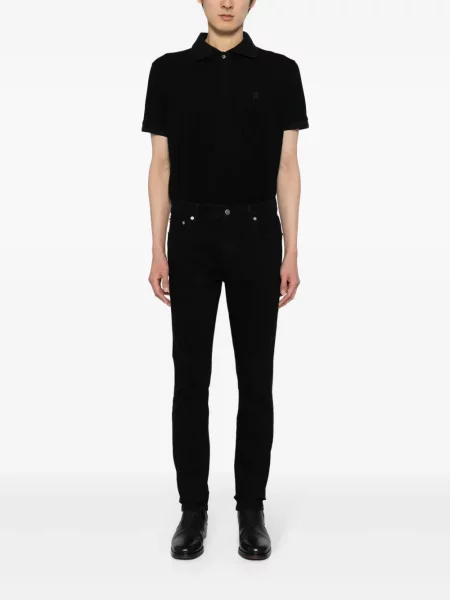 Skinny jeansy skinny Roberto Cavalli czarne