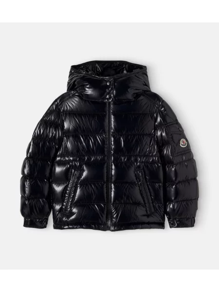 Pūkinė striukė Moncler Enfant juoda