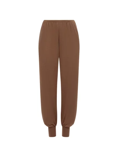 Pantaloni 12 Storeez tricotate maro