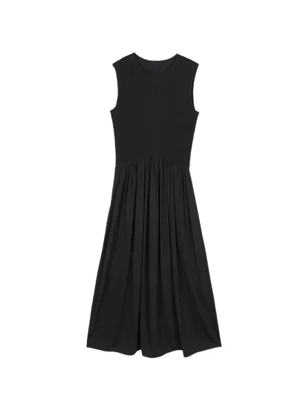 Rochie maxi Less fără mâneci negru