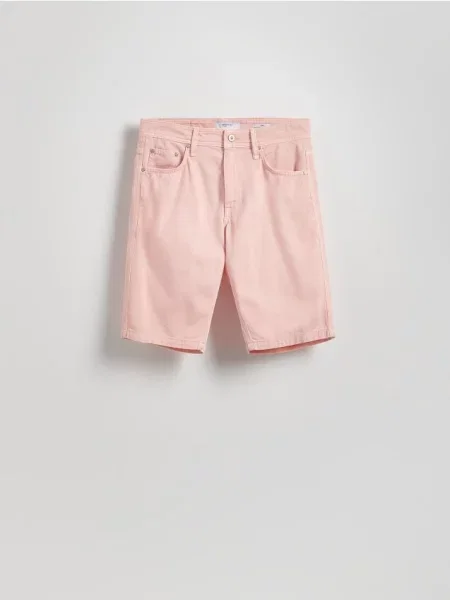 Reserved Pantaloni scurți din denim cu adaos de Lyocell portocaliu