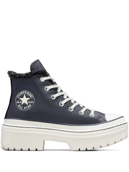 Sneakerși Converse Chuck Taylor All Star din piele cu autograf alergare negru