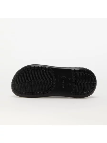 Чехли Crocs Classic Crush Clog с платформа черно
