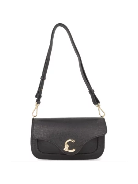 Torebka Coccinelle z magnetycznym zapięciem czarna