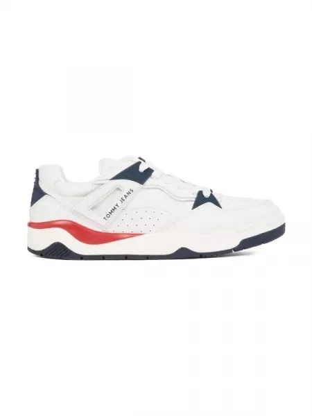 Tommy Jeans De piele sneakers tjm ultra alb