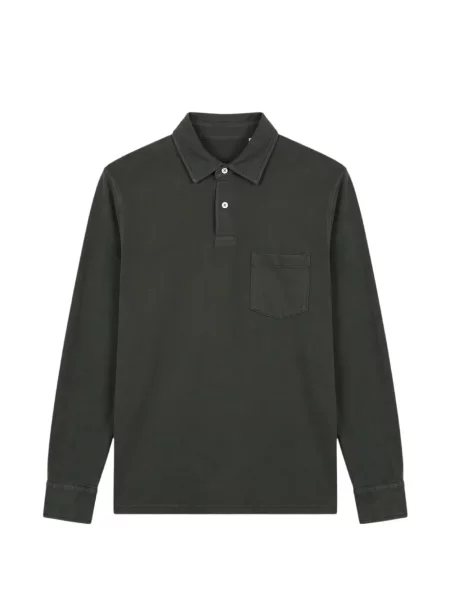 Lung tricou polo Hartford verde