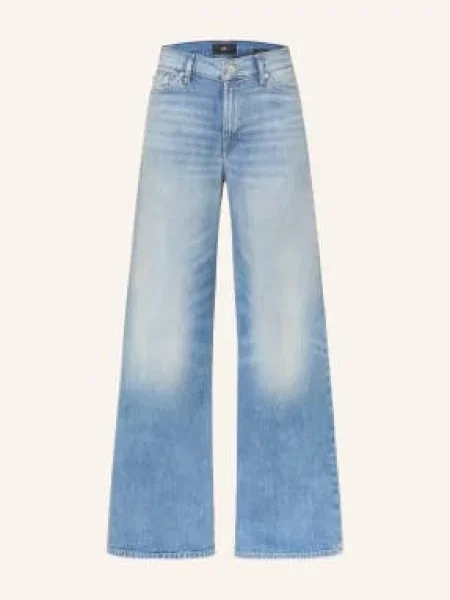 7 For All Mankind Džíny S Širokými Nohavicemi Lotta blue haze modré