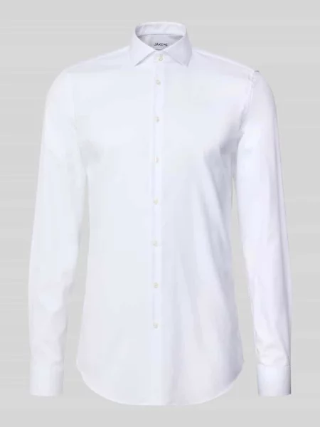 Koszula biznesowa o kroju slim fit z bardzo długim rękawem Jake*s biała