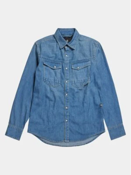 G-Star Raw cămașă de blugi Dakota albastru