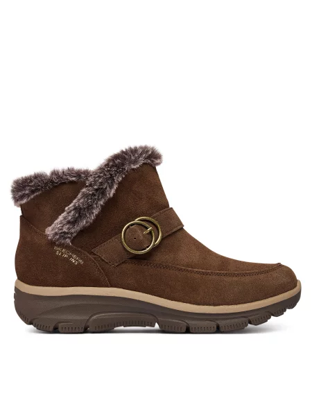 Členková obuv Skechers Easy Going Gentle Winter hnedá