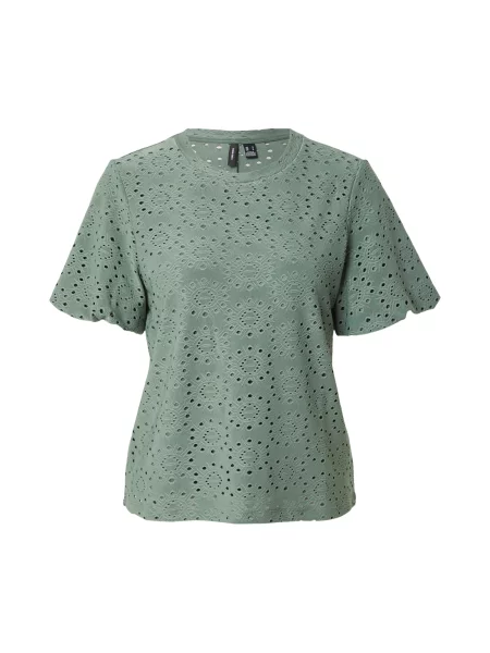 VERO MODA Tricou VMTASSA închis verde