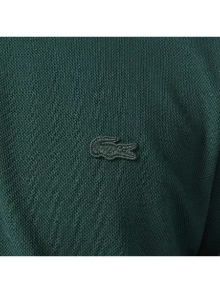 Lacoste Koszulka Polo Z Długim Rękawem Regular Fit Ciemnozielona zielony