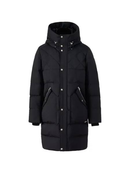 Palton Mackage cu glugă negru