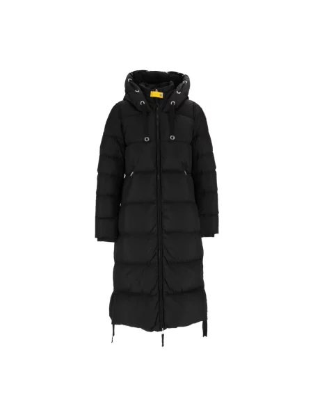 Długi płaszcz Parajumpers z kapturem czarny