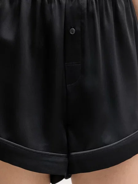 Calvin Klein Underwear Късо дамско долнище на пижама черно
