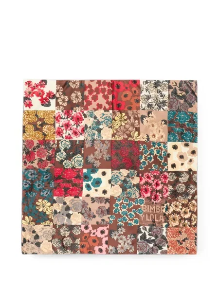 Fular Bimba Y Lola cu model floral maro