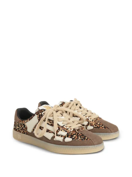 Sneakerși Amiri cu imagine cu model leopard maro