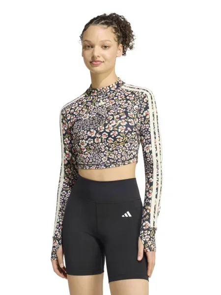 ADIDAS PERFORMANCE Funkčné tričko olivová / ružová / čierna biela