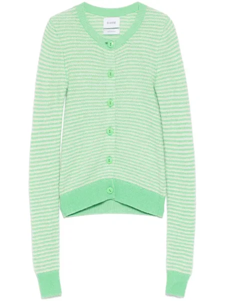 Cardigan Barrie cu dungi verde
