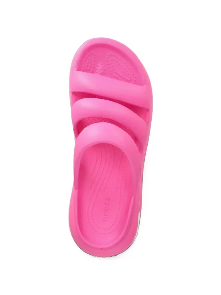 Sandale Crocs cu platformă cu bretele roz
