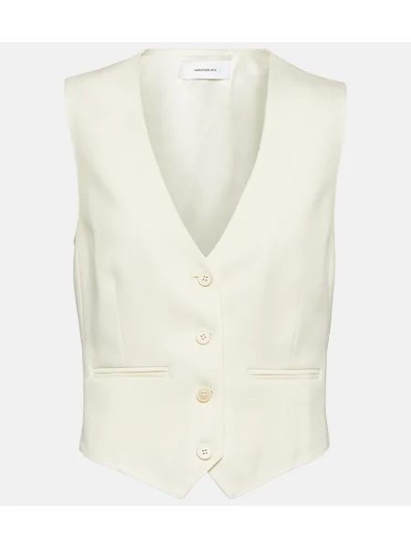 Vestă Wardrobe.nyc de lână alb