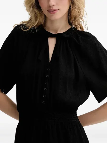 Odgovarati midi haljina Sessun iznad koljena crna