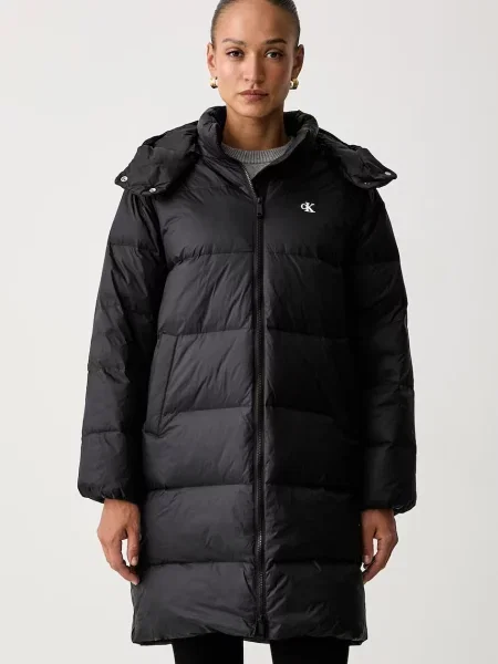 Calvin Klein Jeans geacă cu puf pentru femei negru