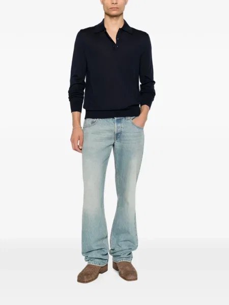 Lung tricou polo Dsquared2 albastru