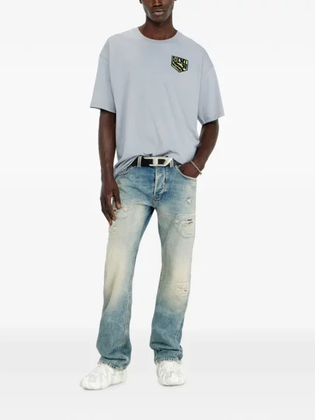 Tricou Diesel cu imagine gri