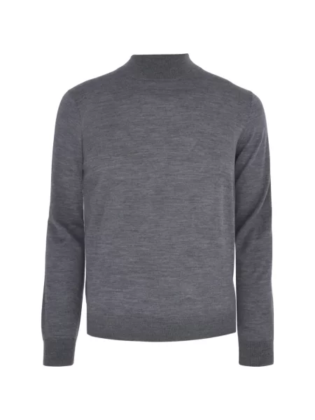 Плетена меланж риза Corneliani сиво