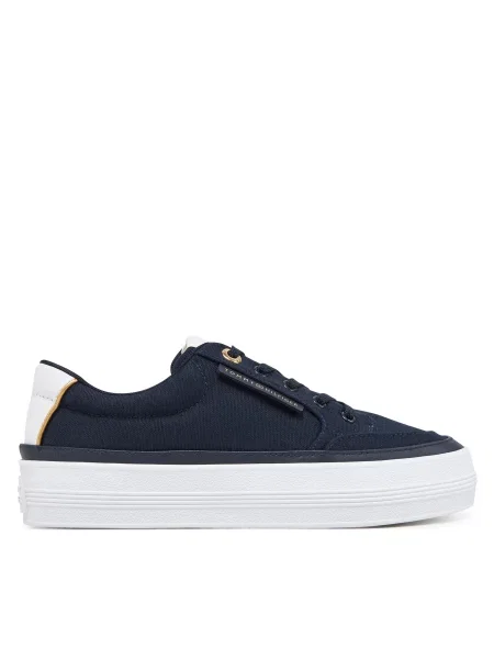 Tommy Hilfiger Laisvalaikio batai Essential Vulc Textile Sneaker Tamsiai mėlyna