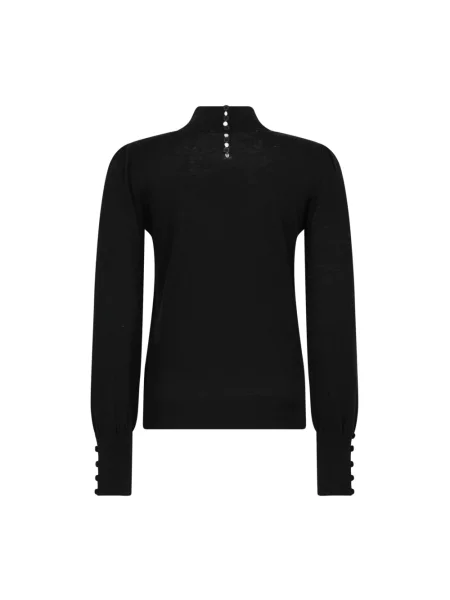 Sweter z golfem Silvian Heach z rękawami balonowymi do golfa czarny