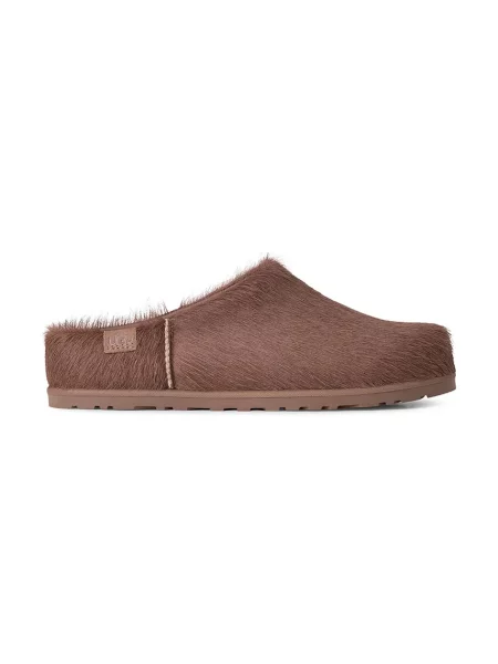 UGG șlapi mocasini pentru femei din piele W Otzo Calf Hair Clog bej