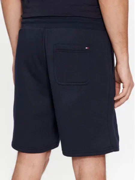 Tommy Hilfiger Sportiniai šortai Small Tommy Logo Sweatshorts Tamsiai mėlyna