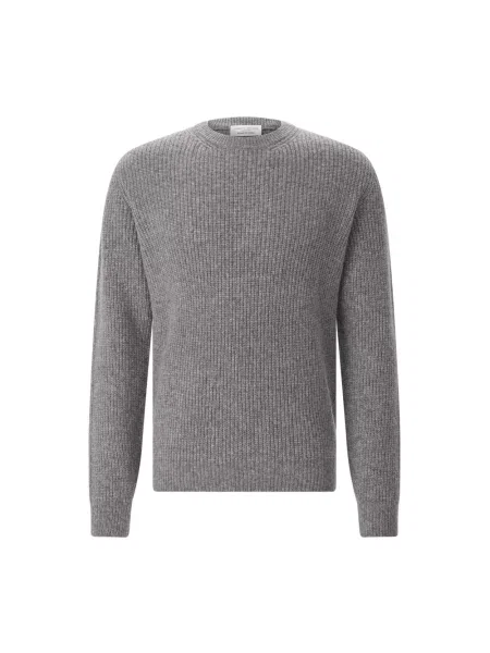 Sweter Roberto Collina wełniany szary