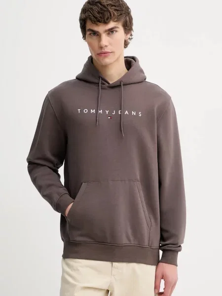 Суитчър Tommy Jeans кафяво