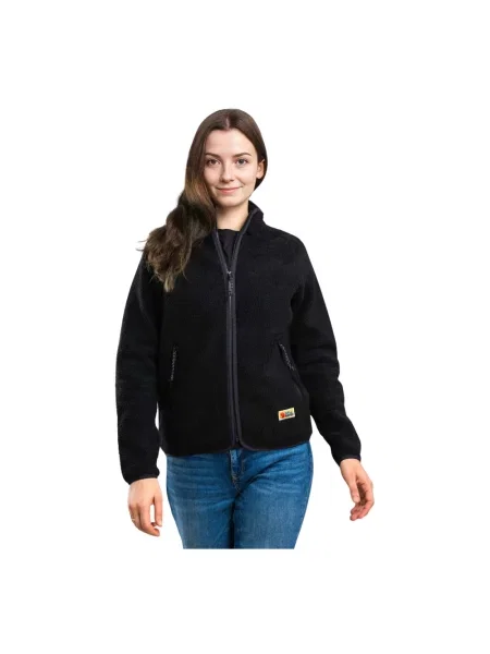 Kurtka Fjällräven polarowa z kapturem czarna