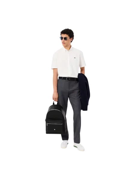 Torba Lacoste skórzana czarna
