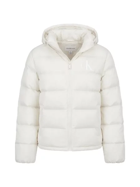 Geacă Calvin Klein cu imagine alb