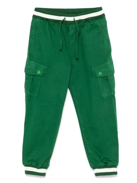 Spodnie cargo dziecięce Stella Mccartney zielone