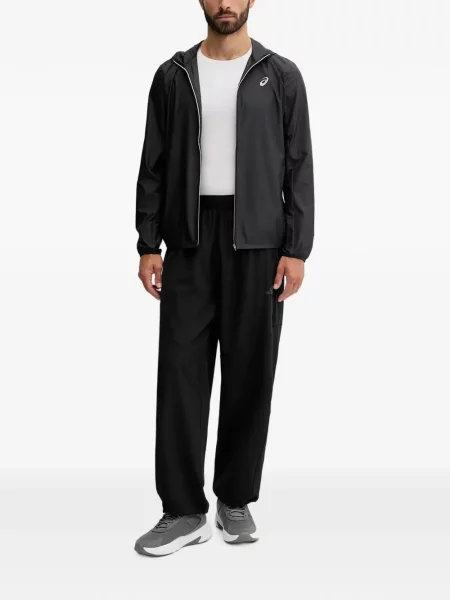 Futó hálós nadrág Adidas nyomtatás fekete