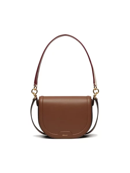 Torebka crossbody Bally skórzana brązowa