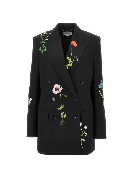 Geacă Stella Mccartney cu model floral negru
