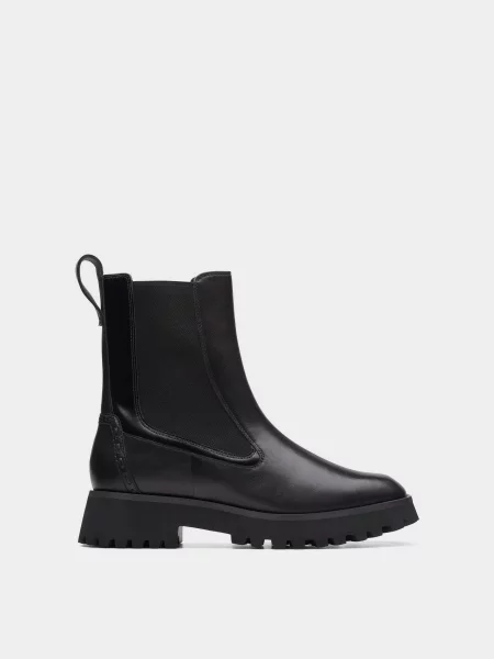 Кожаные ботинки Clarks черные