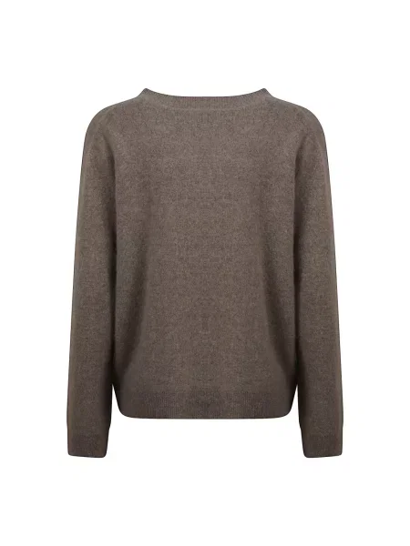 Sweter Weekend Max Mara wełniany brązowy