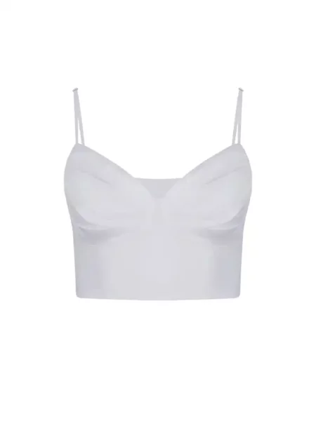 Топ Femif поліуретан/текстиль білий