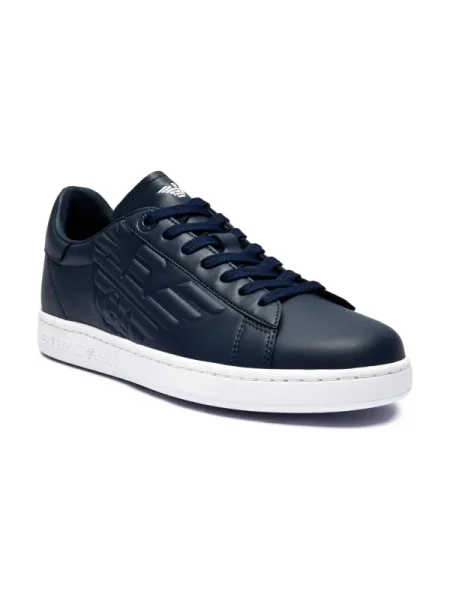Bőr sneakers tornacipő kék