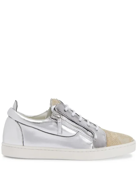 Sneakerși Giuseppe Zanotti din piele argintiu